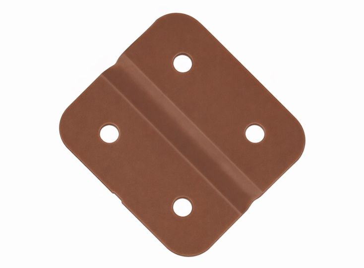 Fjord kunststoffen scharnieren (4x stuks) - brown