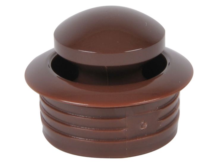 Obelink mini push-lock knop - Brown