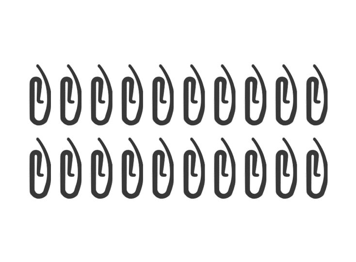 Obelink PE gordijnhaakjes (20 stuks) - black