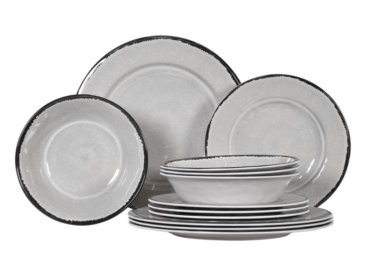 Obelink Premium Stone serviesset - 12-delig