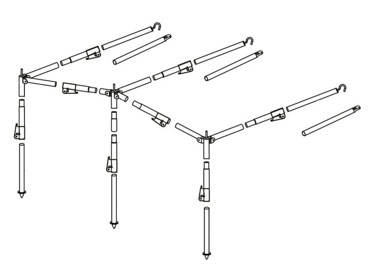 Obelink SwiftLock luifelframe staal 25 mm maat 2 - 7