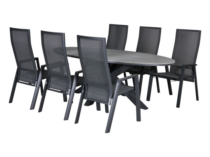 Outdoor Feelings Irma Edson 220 grey teak diningset