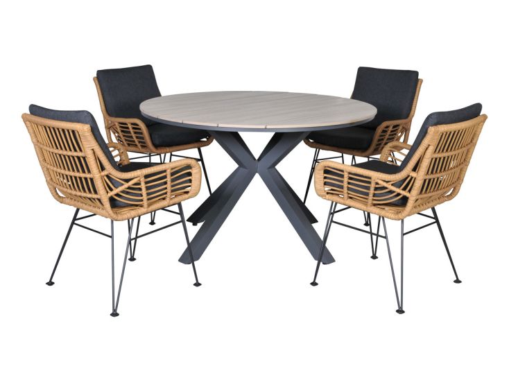 Outdoor Feelings Sainz Edson 122 light teak diningset Outdoor Feelings Sainz Edson 122 light teak diningset