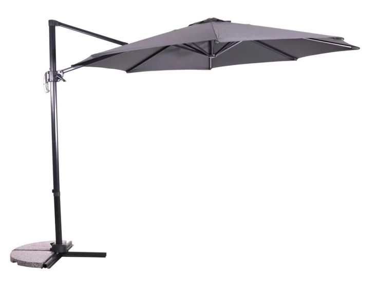 Outdoor Feelings Venus 300cm grijs ronde parasol