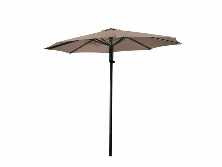 Lesli Living Libra 300 cm push-up parasol - Taupe