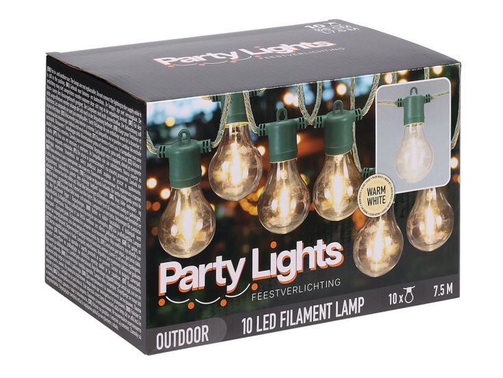 Party Lights 10 LED partyverlichting - Green