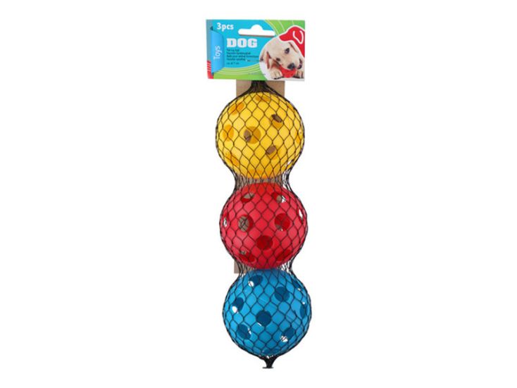 Pet Toys speelbal voor huisdieren - set van 3