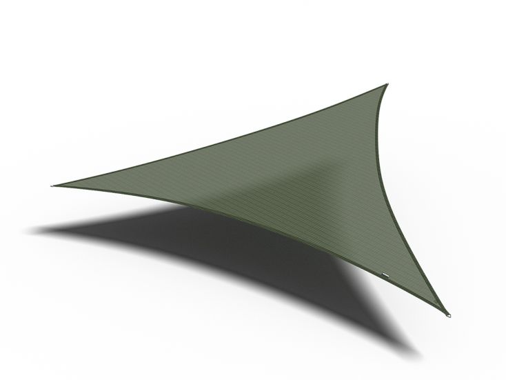 Platinum Coolfit 3,6m olive driehoek schaduwdoek