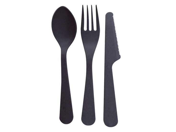 Point-Virgule PLA 3-delige bestekset - Dark Grey