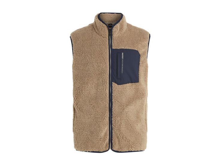 Protest Prthyams heren bodywarmer - Bamboobeige