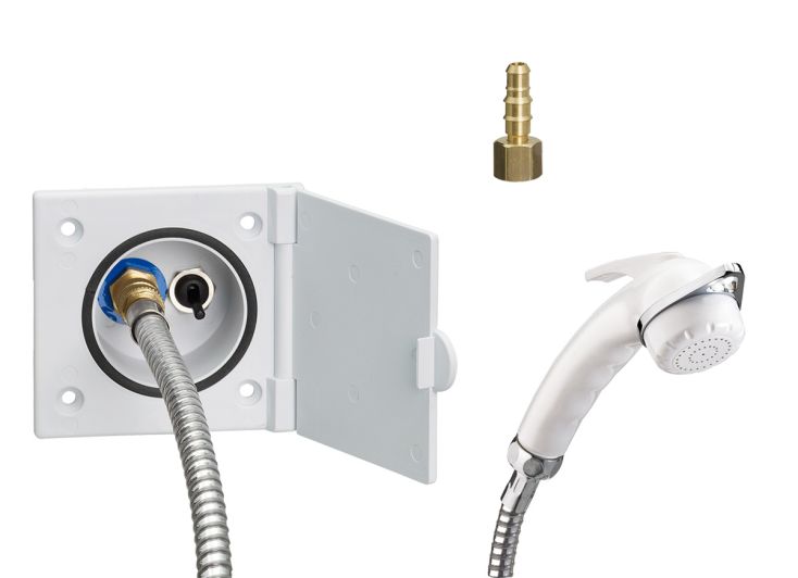 Reich verzorgingskast met Charisma douchekop en slang