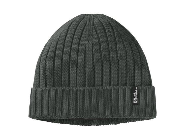 Jack Wolfskin Rib Knit unisex muts - Slate Green