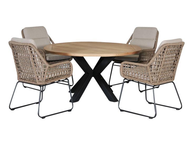 Outdoor Feelings Rome Cleveland Ø140 diningset Outdoor Feelings Rome Cleveland Ø140 diningset