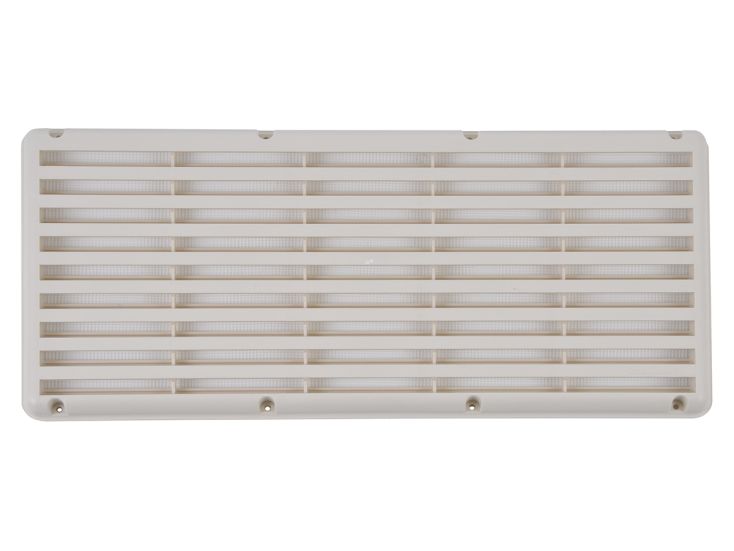 Ventilatierooster voorzien van gaas