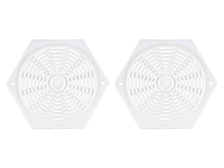 Zeskant ventilatieroosters - White