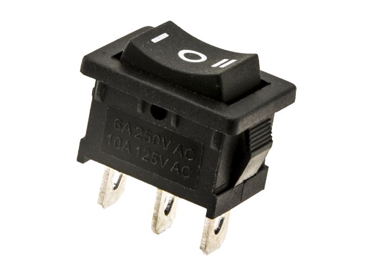 Schakelaar On/Off/On 12V 16A mini 3