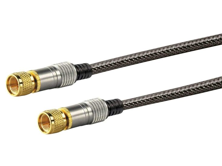 Schwaiger Black F-Stekker satellietkabel - 10 meter