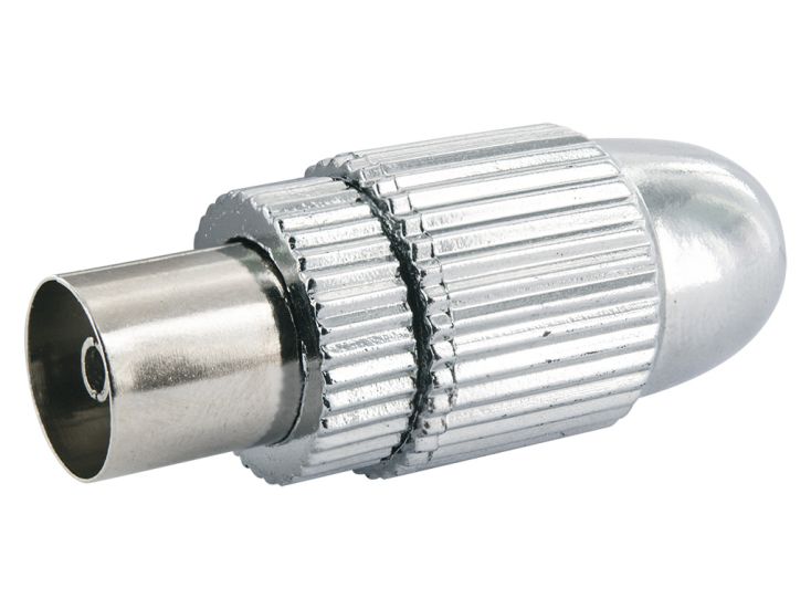 Schwaiger coax IEC contrastekker metaal