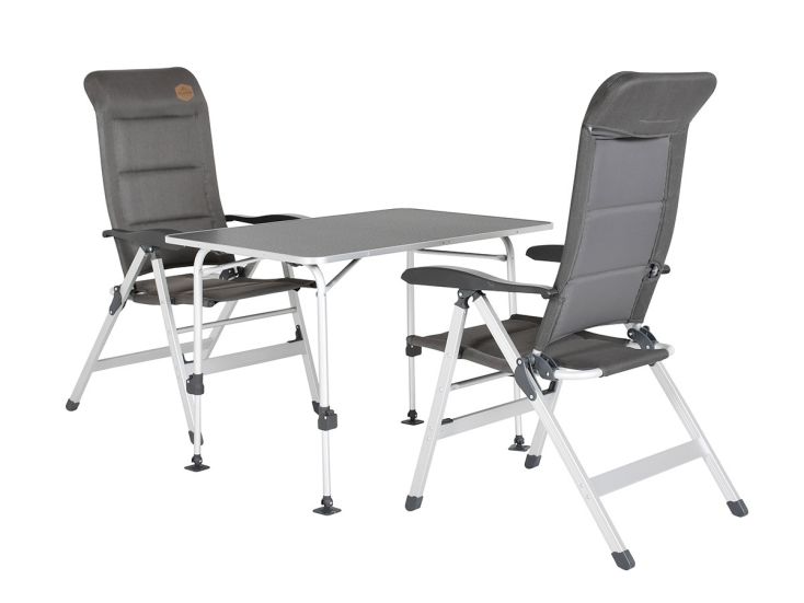 Obelink Abruzzo Superlight 100 en Corsa Grey tafel met standenstoelen