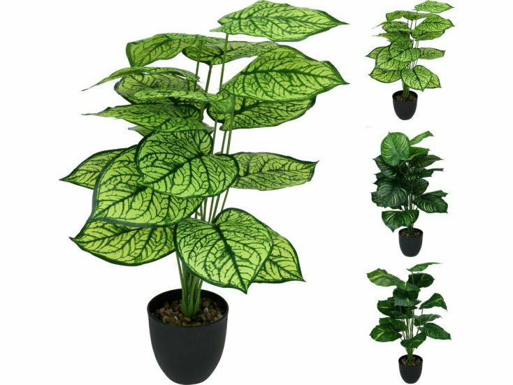 Sier plant in pot 66 cm kunstplant - 3 varianten