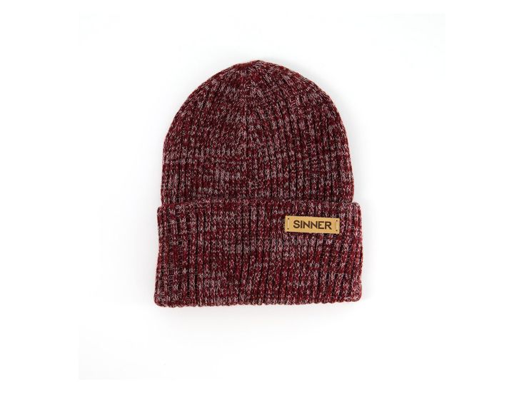 Sinner Monserrate muts -Melange Bordeaux Red