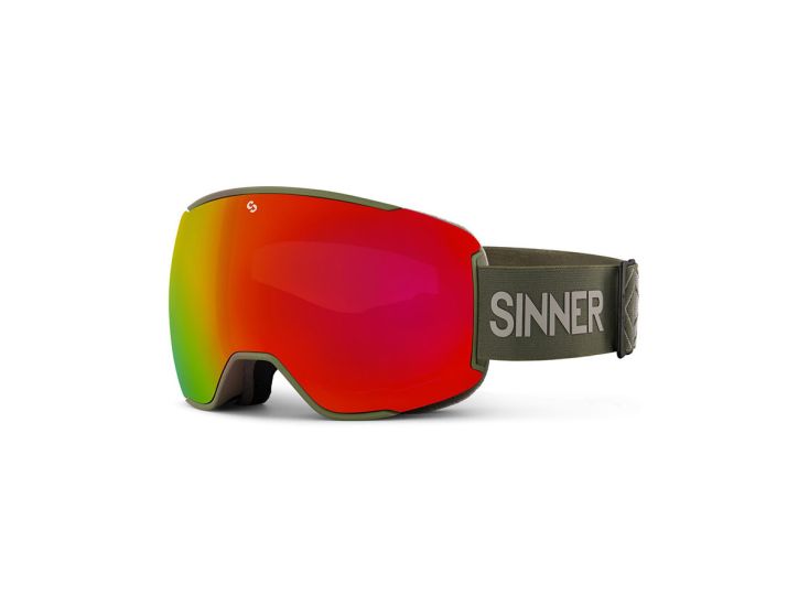 Sinner Snowflake unisex skibril - Moss Green