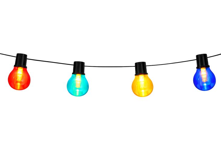 Svenska Living gekleurde ronde lichtslinger - gekleurde bollen