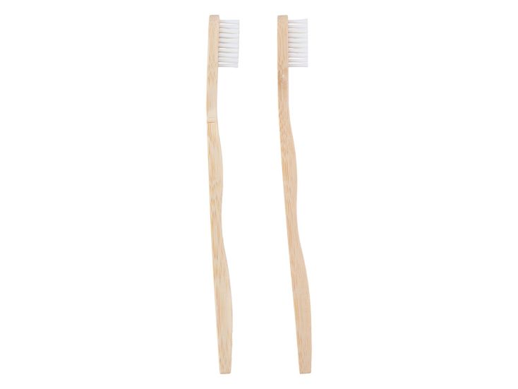 Set van 2 bamboe tandenborstels