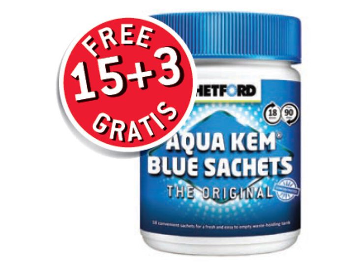 Thetford Aqua Kem Blue Sachets - 15 + 3 stuks