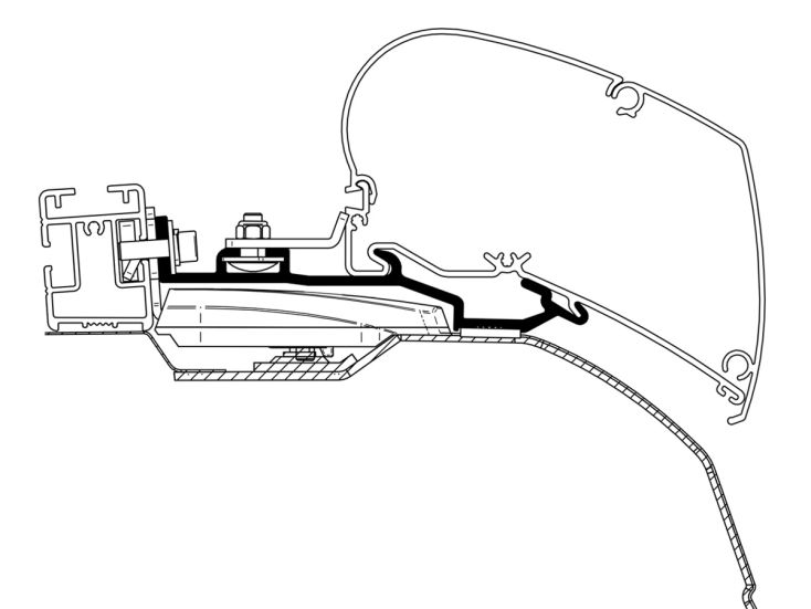 Thule adapter Roof Rack Ducato L2H2