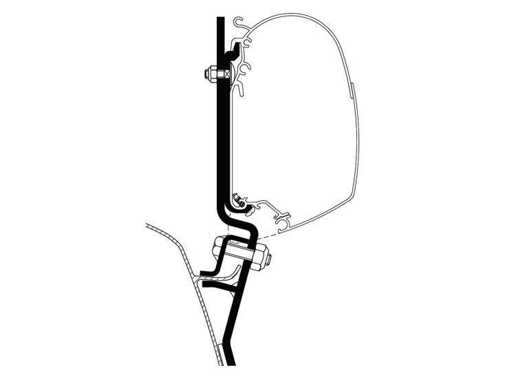 Thule adapter VW T2 & T3