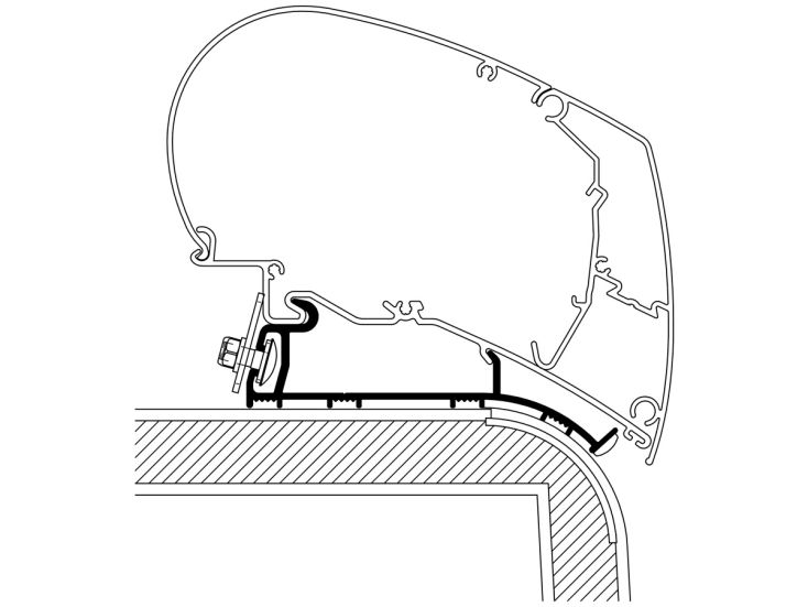 Thule Roof adapter Hymer 2013 450 cm