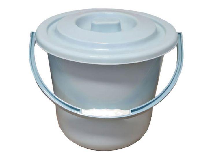 Toiletemmer met deksel - 10 liter