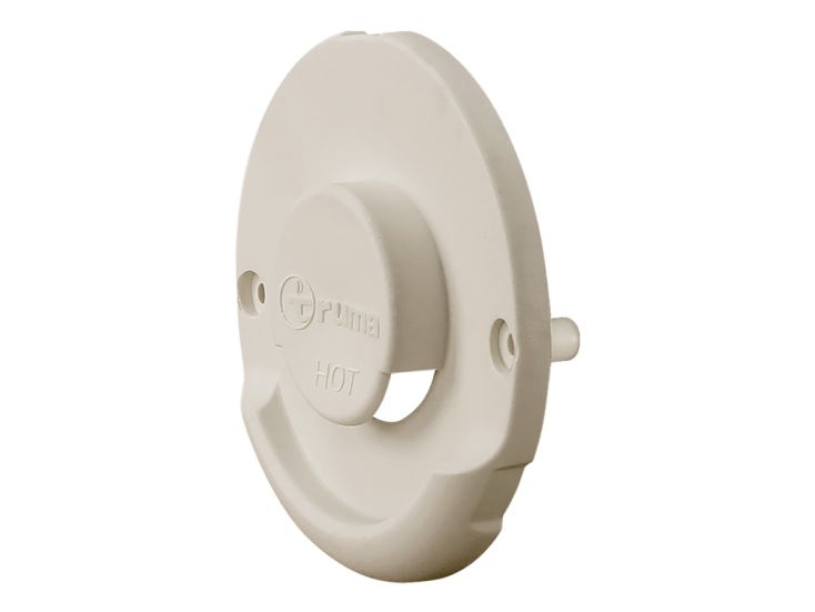 Truma ZR wanddoorvoer rooster - Cream