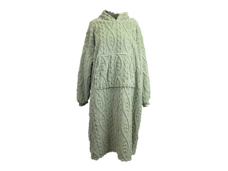 Unique Living Pleun Long oversized hoodie - Tea Green