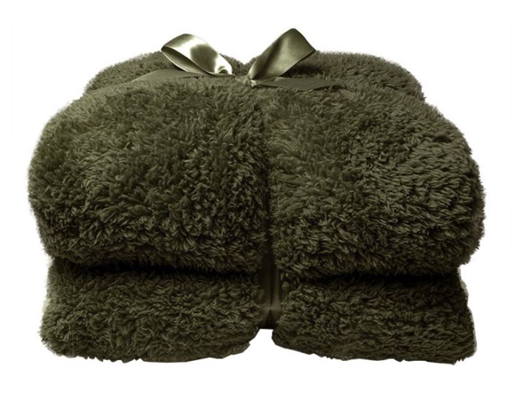 Unique Living Teddy plaid - Winter Green