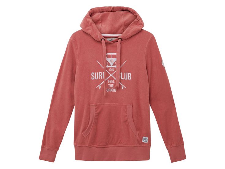 Van One Surf Club Dusty Rose White dames hoodie