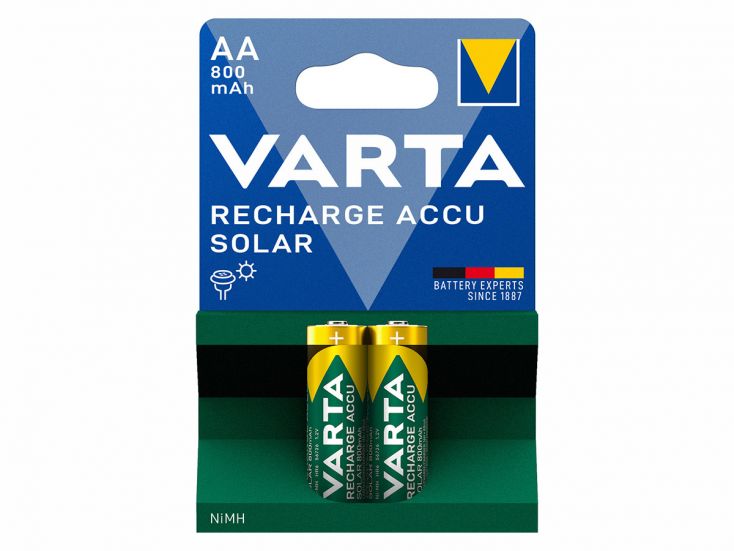 Varta 2x Recharge Accu Solar AA batterijen