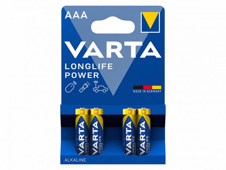 Varta 4x Longlife Power AAA batterijen