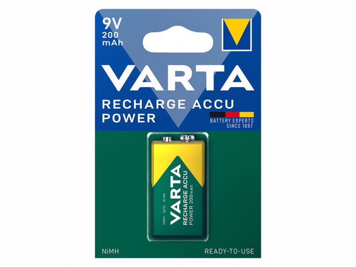 Varta Recharge Accu Power 9V batterij