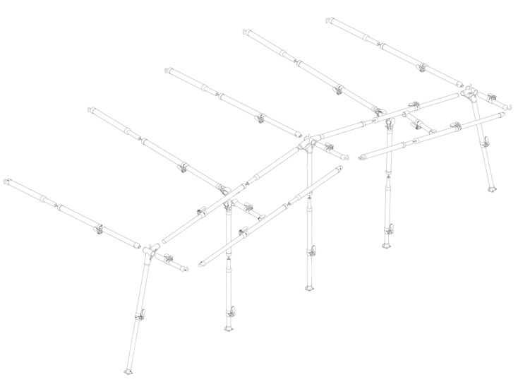 Ventura Standard 250 IXL Fibermax G19 - G20 voortentframe