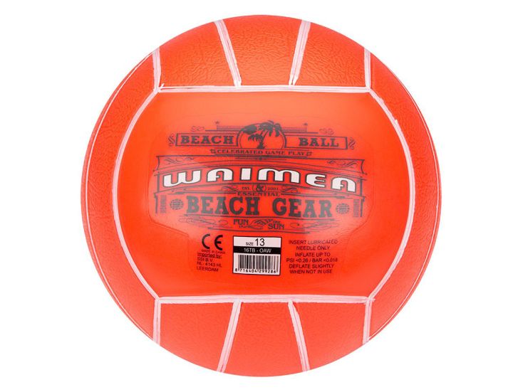 Waimea 13 cm PVC strandbal - Orange