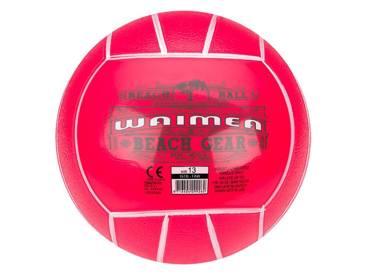 Waimea 13 cm PVC strandbal - Pink