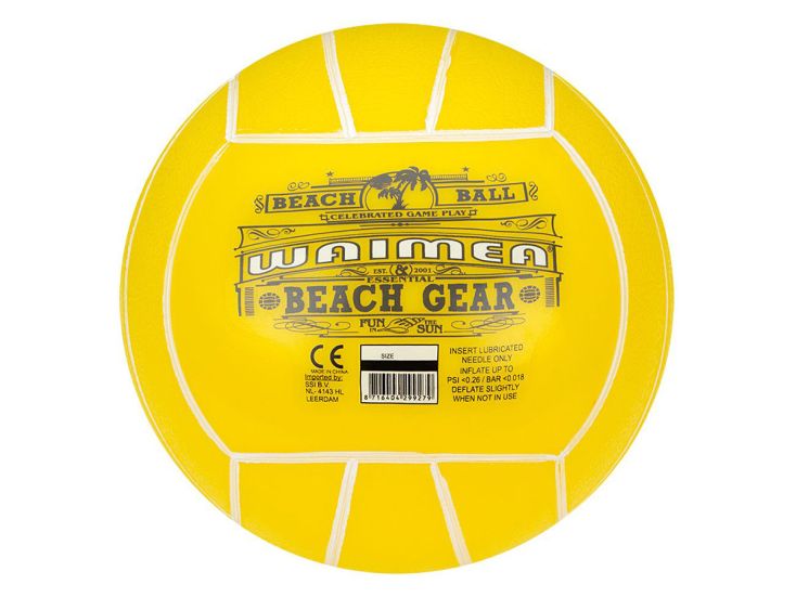 Waimea 21 cm PVC strandbal - Yellow