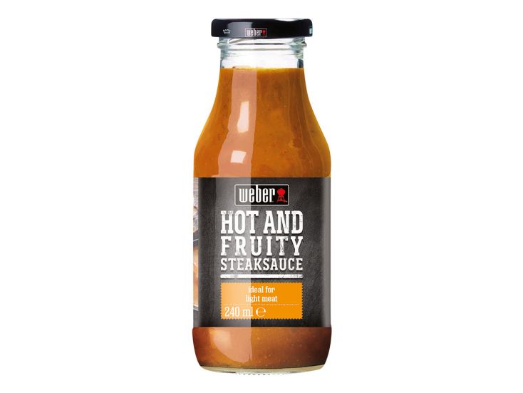 Weber hot and fruity steaksauce barbecuesaus