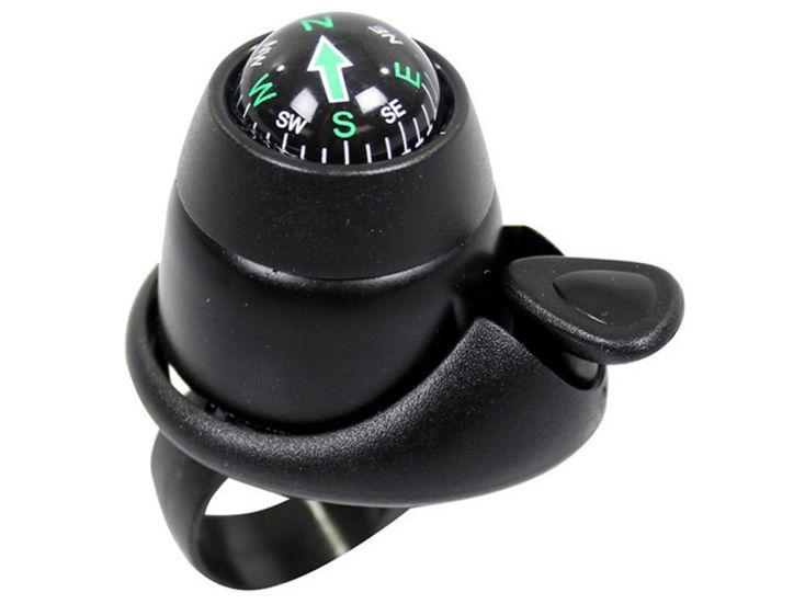Widek Fietsbel Kompas - Zwart