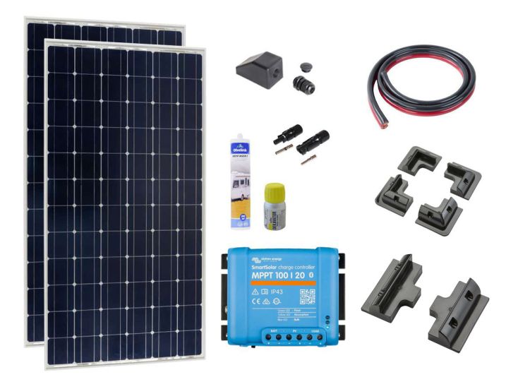 Victron 2 x 185 watt zonnepaneelset