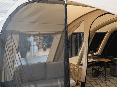Obelink Miami tunneltent gaaswand