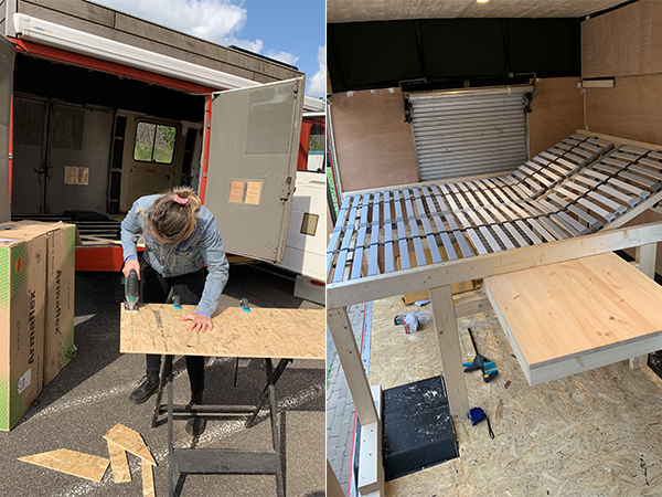 Een kijkje in de camper van Rianne en Odette