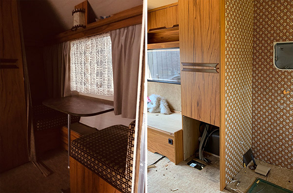 Een kijkje in de caravan van Romke en Jildau
